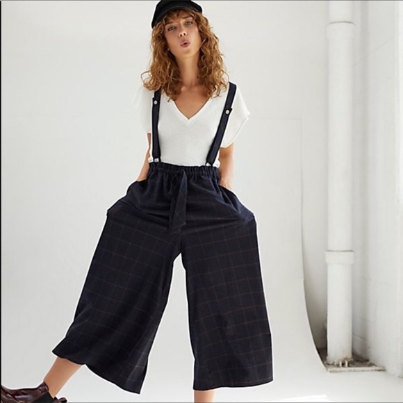 Free People Pants - Free People Suspender overalls